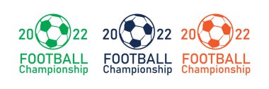 Football Championship 2022 icon. Modern vector design template clipart