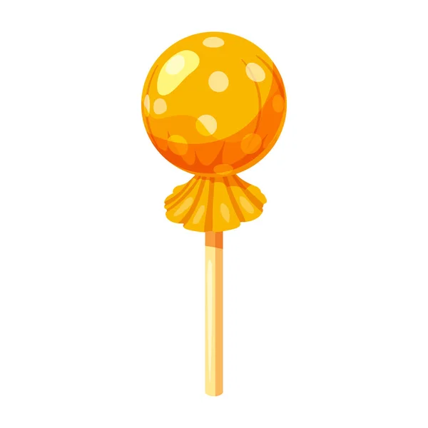 Doces Uma Vara Isométrica Doce Lollipop Caramelo Vetor Ilustração Isolado — Vetor de Stock