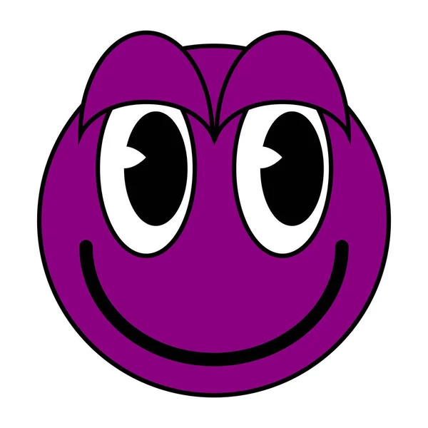 Мультфільм Гровий Смішний Рожевий Мультяшний Персонаж Посмішки Вінтажний Веселий Комікс — стоковий вектор