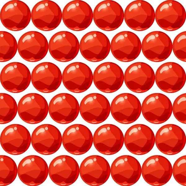 Palline Colorate Rosso Modello Senza Cuciture Perla Sfondo Perline Caramelle Illustrazioni Stock Royalty Free