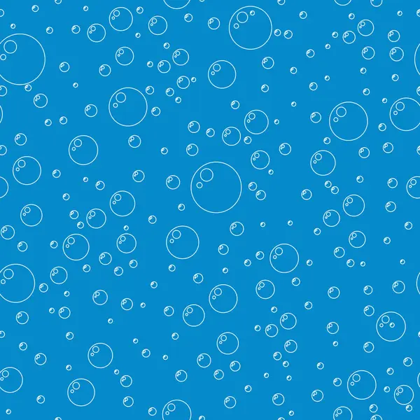 Su kabarcığı kusursuz desen. Arkaplan, vektör çizimi izole edildi