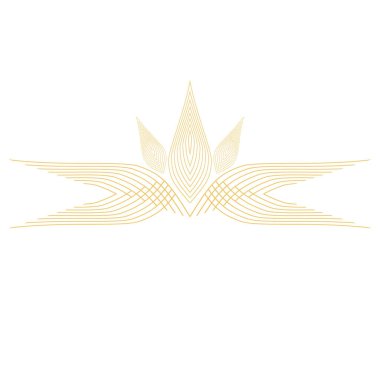 soyut turuncu çiçek süsü tasarımı