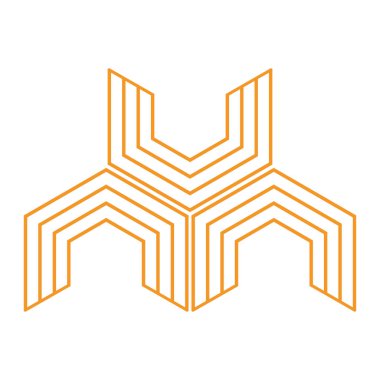 modern geometric hexagonal shape design