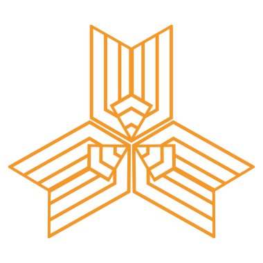 modern geometric hexagonal shape design