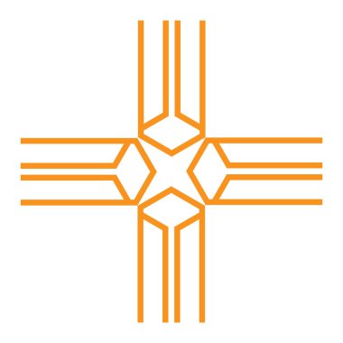 modern geometric hexagonal shape design