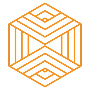 modern geometric hexagonal shape design