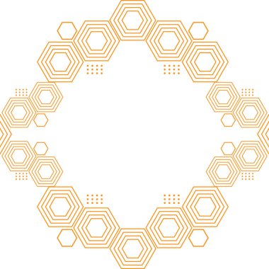 modern geometric hexagonal shape design