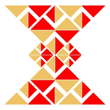 Geometrical abstract pattern design element