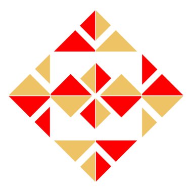 Geometrical abstract pattern design element