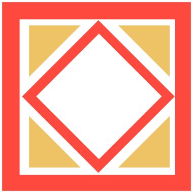 Geometrical abstract pattern design element