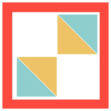 Geometrical abstract pattern design element