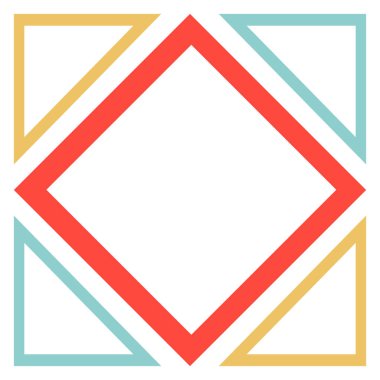 Geometrical abstract pattern design element