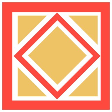 Geometrical abstract pattern design element