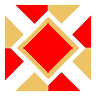 Geometrical abstract pattern design element