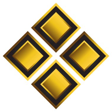 golden floral ornament illustration design element