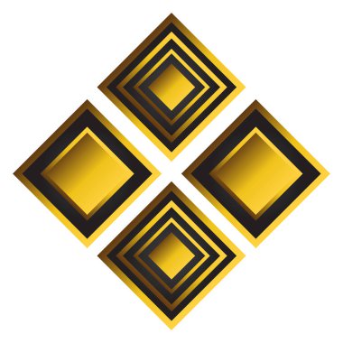 golden floral ornament illustration design element