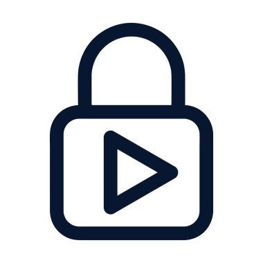 beyaz arkaplanda izole edilmiş asma kilit simgesi