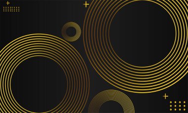 lüks altın geometrik siyah arkaplan