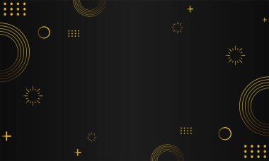 lüks altın geometrik siyah arkaplan