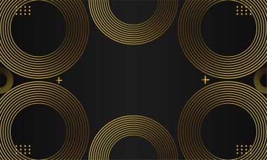 lüks altın geometrik siyah arkaplan