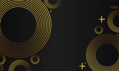 lüks altın geometrik siyah arkaplan