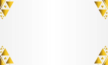 Beyaz arka planda lüks altın süs