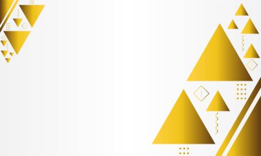 Beyaz arka planda lüks altın süs