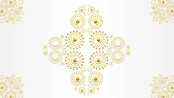 Cercle Luxe Géométrique Sur Fond Blanc — Image vectorielle