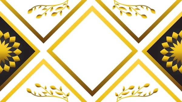 Στολίδι Πολυτελείας Χρυσό Λευκό Φόντο — Διανυσματικό Αρχείο