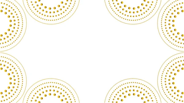Розкішний Золотий Орнамент Білому Тлі — стоковий вектор