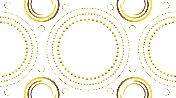 Роскошный Золотой Орнамент Белом Фоне — стоковый вектор