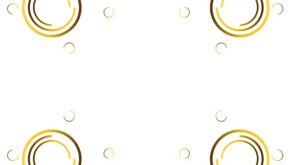 Ornamento Oro Lusso Sfondo Bianco — Vettoriale Stock