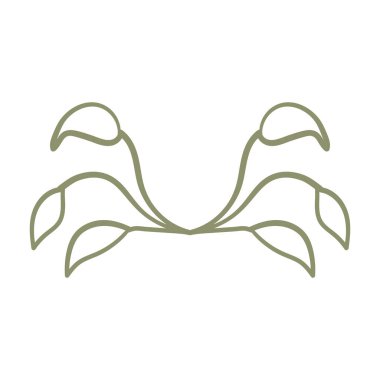 Beyaz arkaplanda doğal çiçek karalaması var.