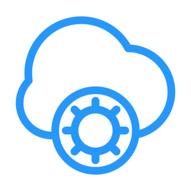 outline biçim bulut veritabanı simgesi