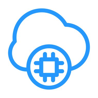 outline biçim bulut veritabanı simgesi