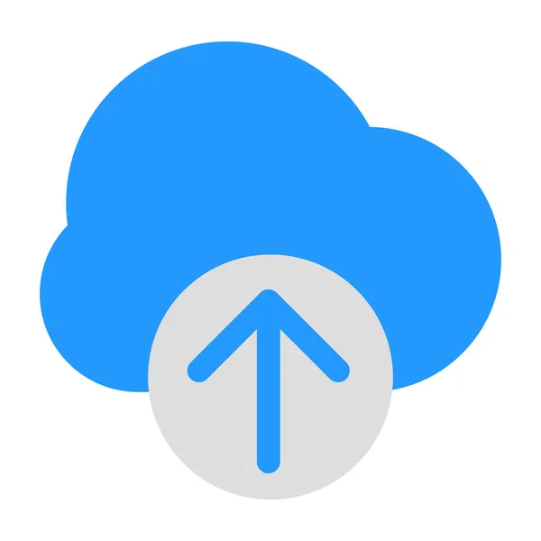 Απλό Εικονίδιο Βάσης Δεδομένων Σύννεφο — Διανυσματικό Αρχείο