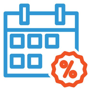 Basit özet takvim simgesi tasarımı beyaz arkaplanda izole edildi