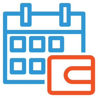 Basit özet takvim simgesi tasarımı beyaz arkaplanda izole edildi