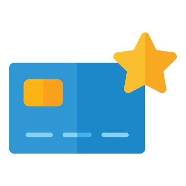 Kart ödeme ikonu. düz biçim tasarımı beyaz arkaplanda izole edildi