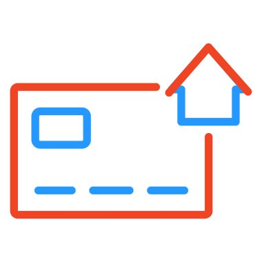 beyaz arkaplanda kart ödeme simgesi izole edildi