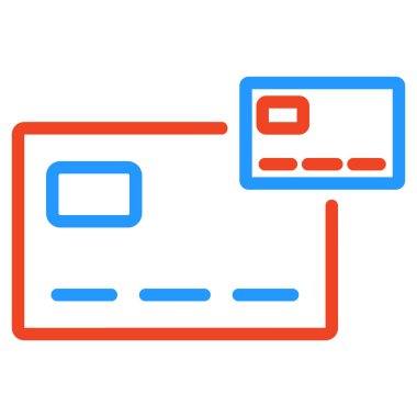 beyaz arkaplanda kart ödeme simgesi izole edildi