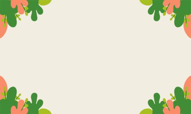 Çiçekli ve yapraklı çiçek arkaplanı