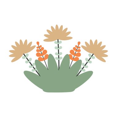 Beyaz arkaplanda çiçek yaprağı süsü var.