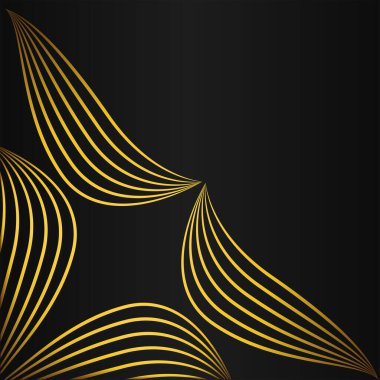 Zarif altın çiçekli çerçeve sınır dekorasyonu tasarımı