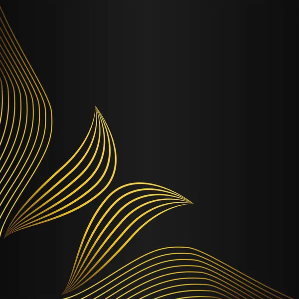 Elegante Gold Florale Rahmen Rand Dekoration Design — Stockvektor