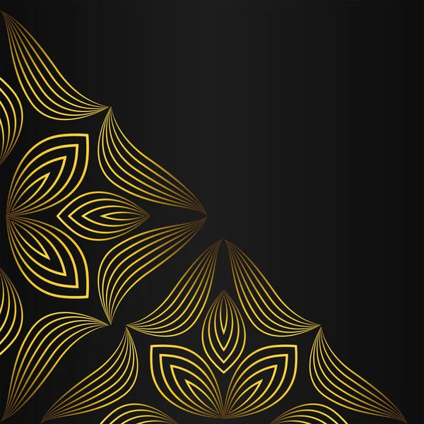 Розкішний Елегантний Золотий Квітковий Каркас Прикраса Рамки Дизайну — стоковий вектор