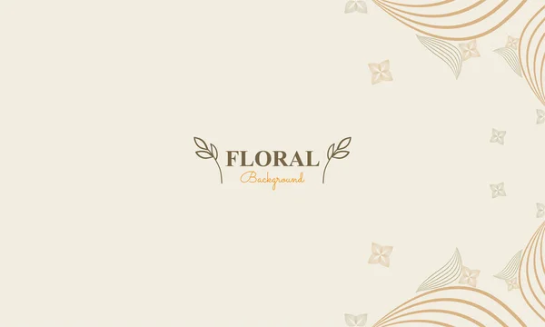 柔らかいパステルカラースタイルの抽象的な自然な形 葉と花の装飾の花の背景 — ストックベクタ