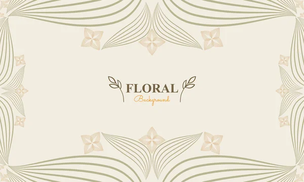 Floral Background Abstract Natural Shape Leaf Floral Ornament Soft Pastel — Stock Vector