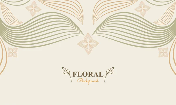 Природний Квітковий Фон Абстрактною Природною Формою Листям Квітковим Орнаментом Якому — стоковий вектор