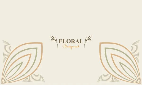 Квітковий Фон Абстрактною Природною Формою Листям Квітковим Орнаментом Якому Пастельному — стоковий вектор